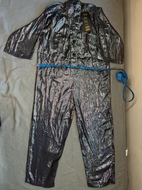 Suzi Kondi Metallic Black Kids Costume Jumpsuit size 6